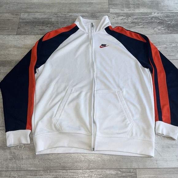 Men's Vintage Nike Track Jacket Full Zip Silver Tag Size XL Y2K - Picture 1 of 12